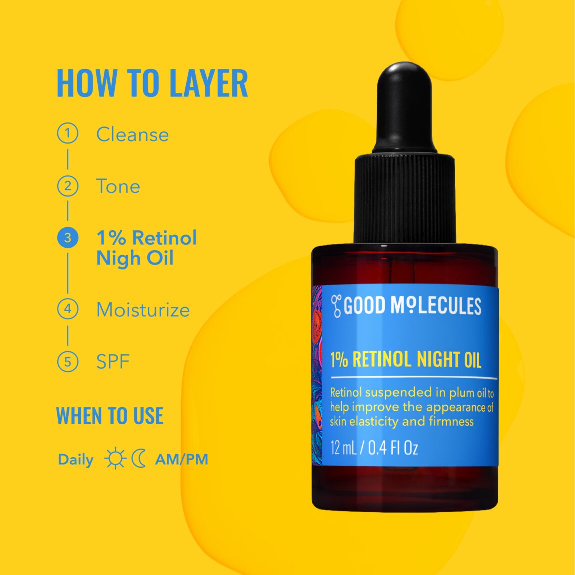 1% Retinol Night Oil D7