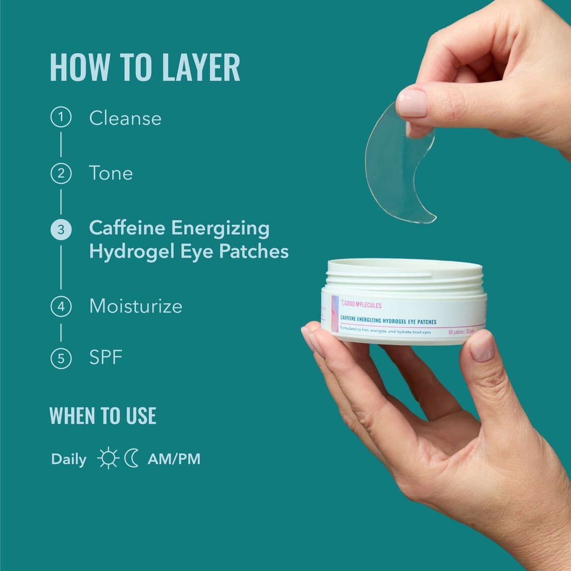 Caffeine Energizing Hydrogel Eye Patches M2